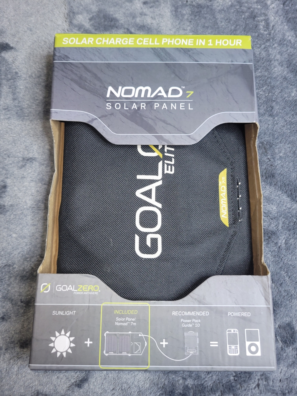 Goal Zero Nomad 7 Solar Panel - Black with Yellow Accent